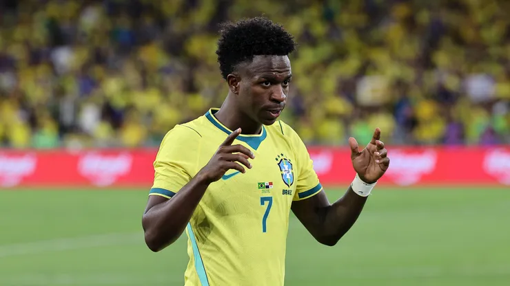 Vini Jr pela Seleção. (Foto: Wagner Meier/Getty Images)
