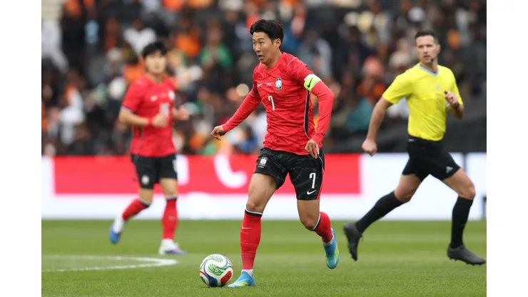 3E4KWE1 Milton Keynes, UK. 28th Mar, 2026. MILTON KEYNES, ENGLAND, MARCH 28: Son Heung Min during the International Friendly match between South Korea and Ivory Coast at Stadium MK on March 28th, 2026 in Milton Keynes, England (Photo by Alexander Canillas/Sports Press Photo) Credit: SPP Sport Press Photo. /Alamy Live News
