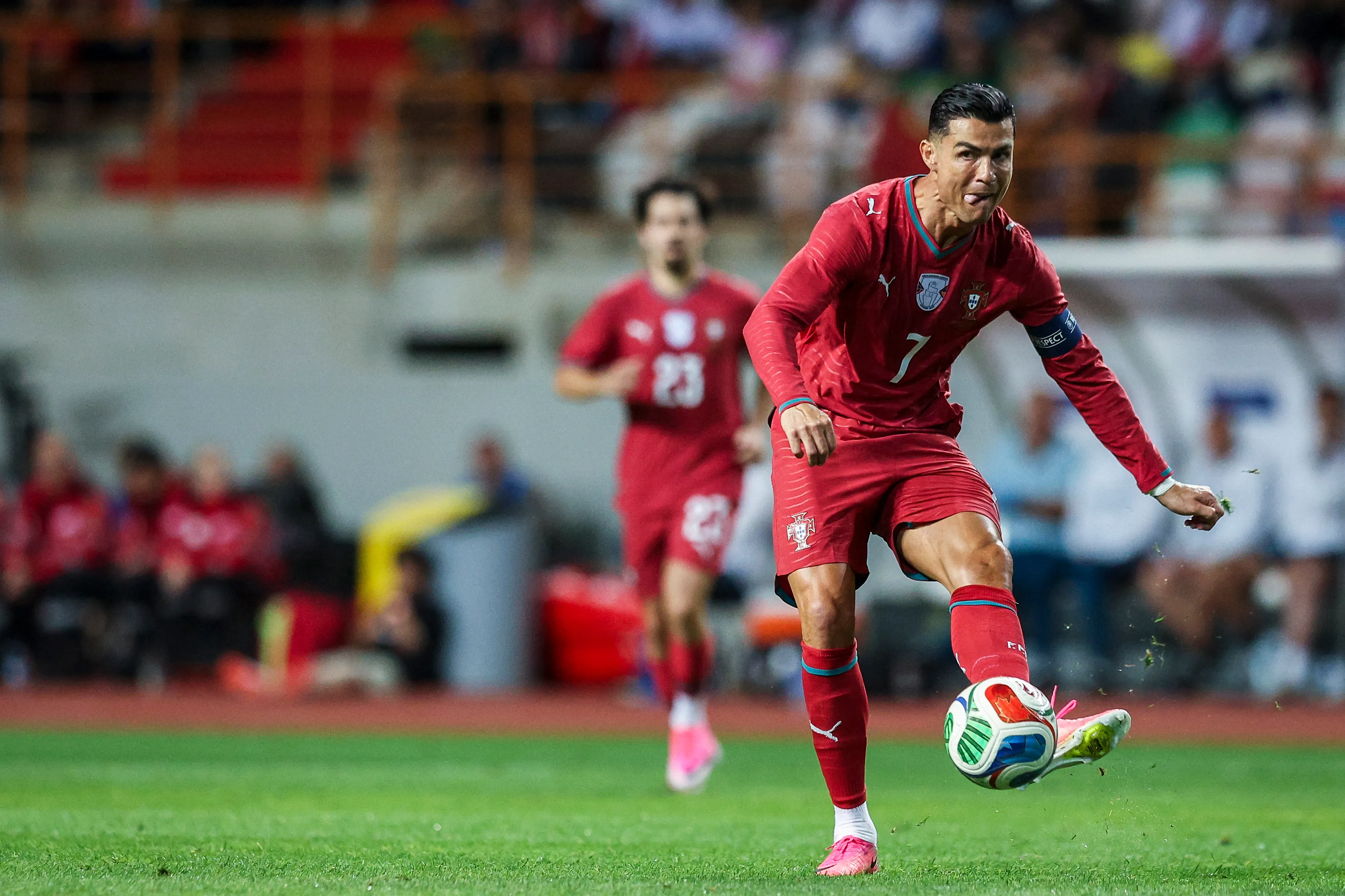 Cristiano Ronaldo em ação contra a Nigéria. (Foto: Carlos Rodrigues/Getty Images)