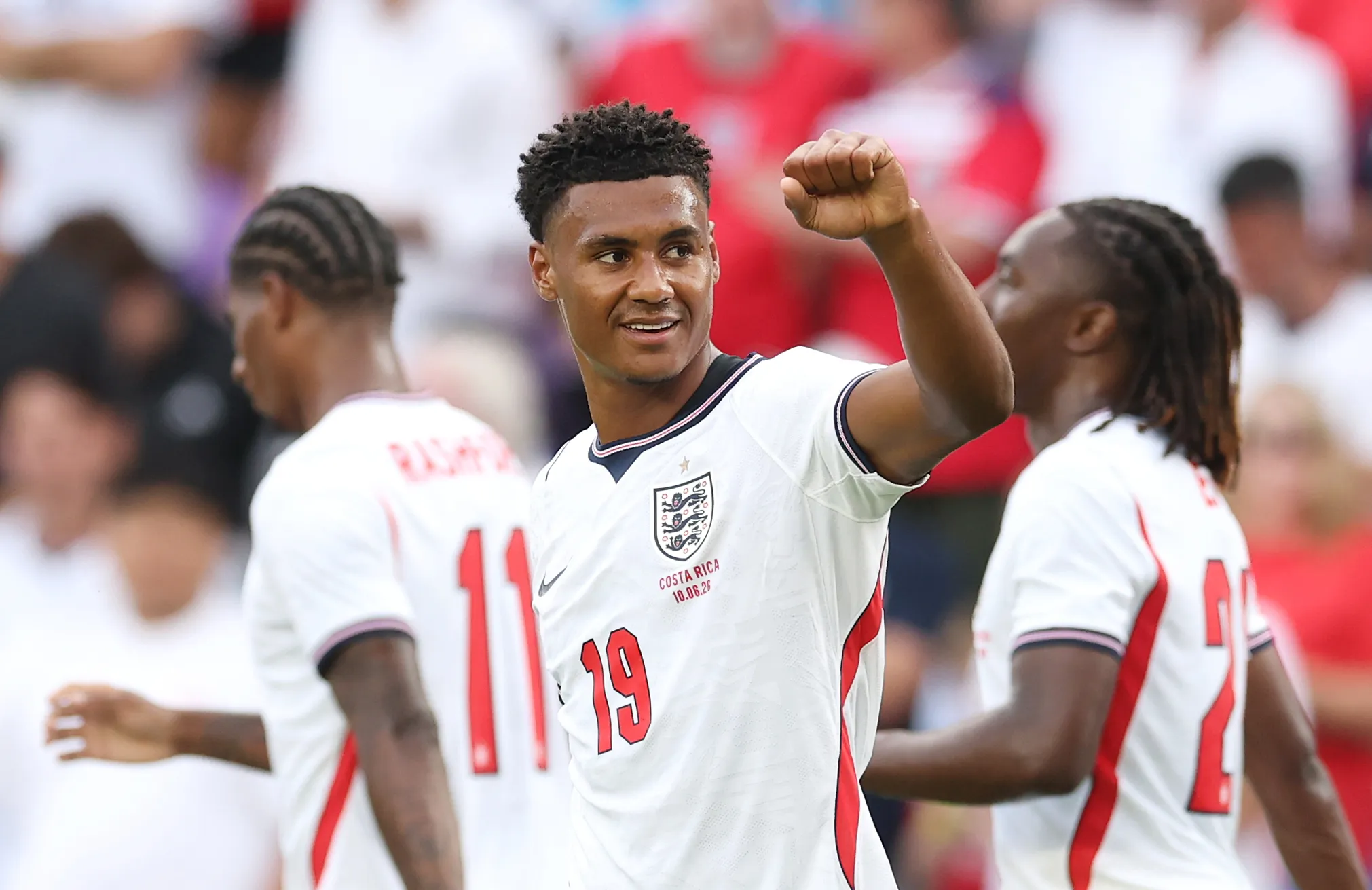 Ollie Watkins comemora gol pela Inglaterra. (Photo by Richard Pelham/Getty Images)