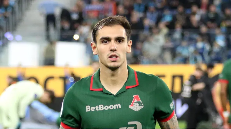 Lucas Fasson em partida do Lokomotiv Moscou