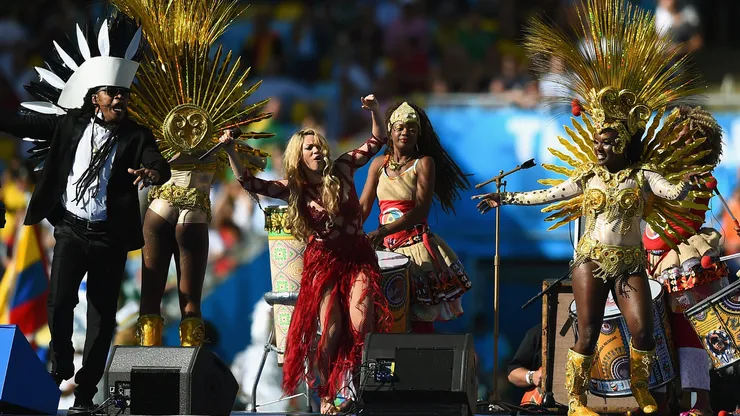 Shakira na Copa do Mundo de 2014. (Foto: Laurence Griffiths/Getty Images)