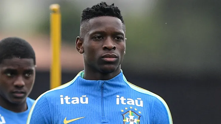 Luiz Henrique durante um treino pelo Brasil. Foto: Thiago Ribeiro/AGIF