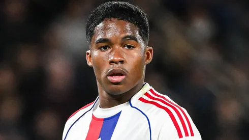 Endrick, do Lyon durante a partida da Ligue 1, contra o Paris Saint-Germain. Foto: IMAGO / ZUMA Press Wire