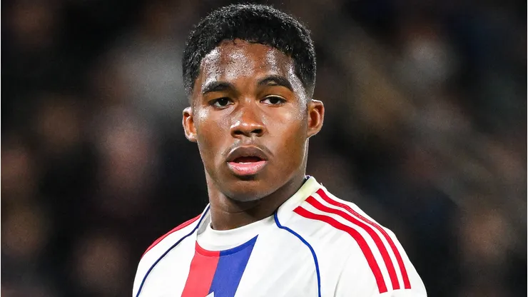 Endrick, do Lyon durante a partida da Ligue 1, contra o Paris Saint-Germain. Foto: IMAGO / ZUMA Press Wire