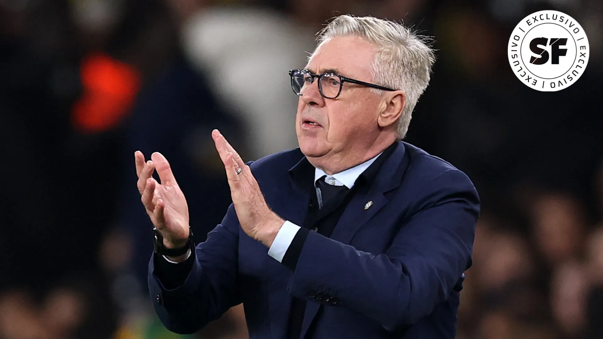Ancelotti bate palmas em jogo da Seleção Brasileira