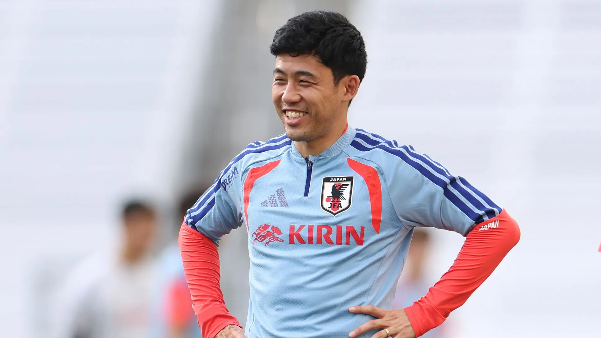 Endo estava treinando com a Seleção Japonesa para a Copa do Mundo (foto: Johnnie Izquierdo/Getty Images)
