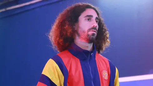Cucurella promete tatuagem de Luis de Fuente se vencer a Copa do Mundo. Foto: Manuel Velasquez/Getty Images