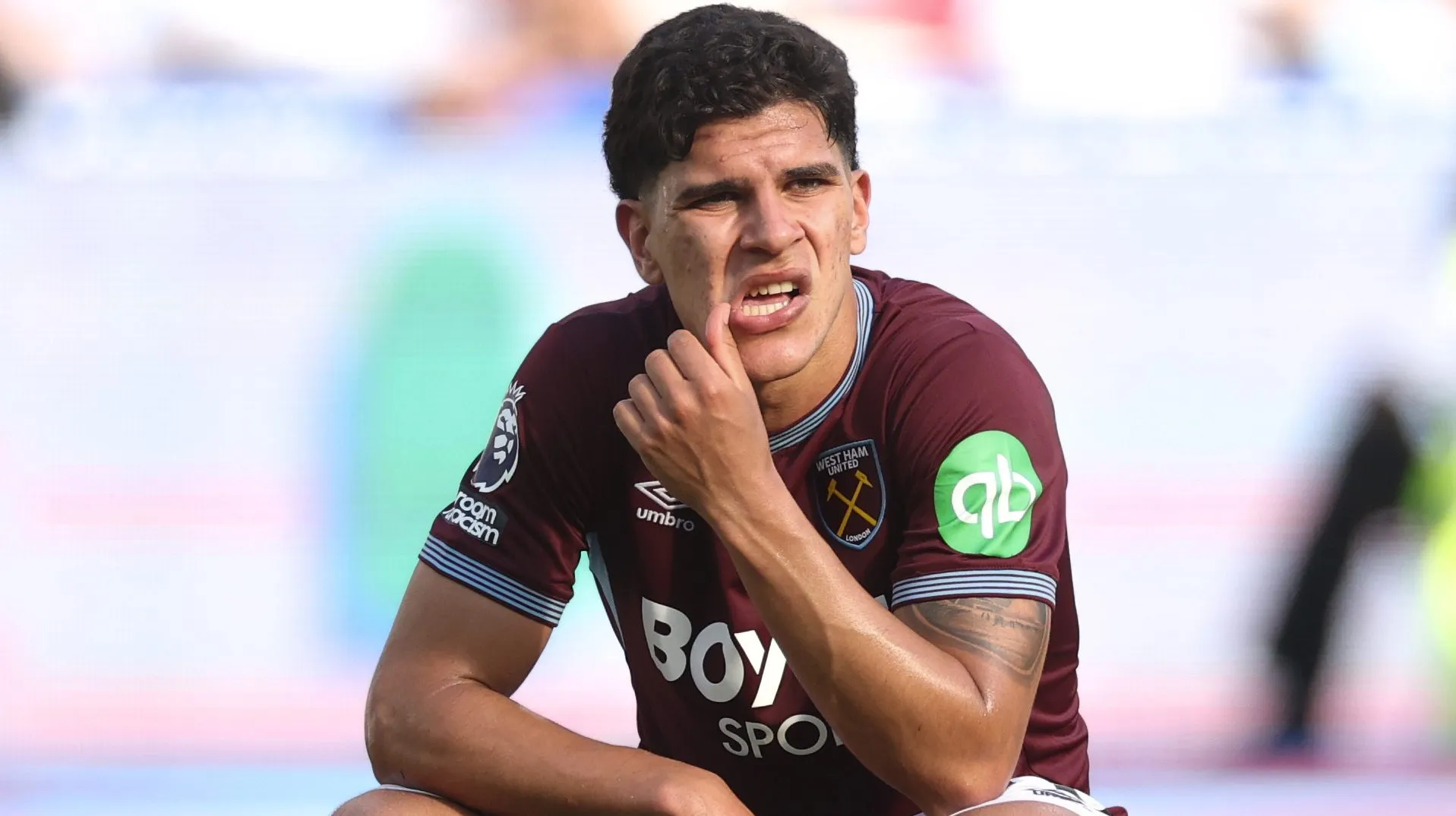 Mateus Fernandes durante jogo do West Ham