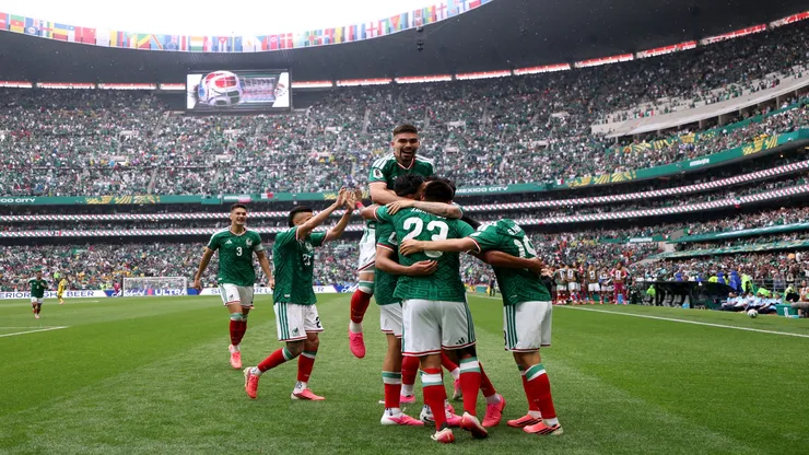Mexicanos comemoram gol contra a África do Sul na abertura da Copa 2026 - Carl Recine/Getty Images