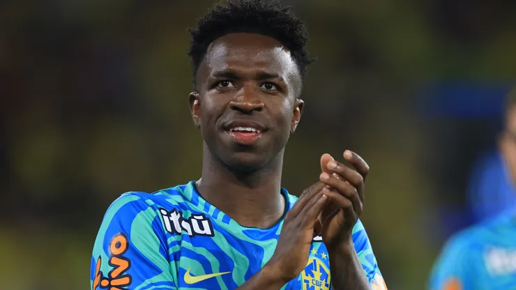 Vinicius Júnior após uma partida da Seleção Brasileira. Foto: Buda Mendes/Getty Images