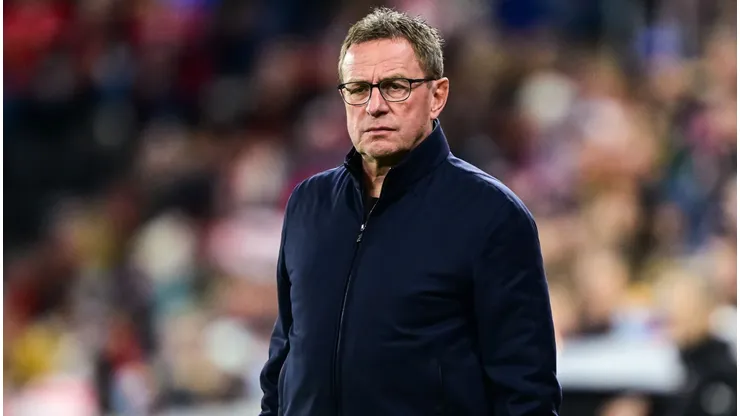 Ralf Rangnick durante compromisso da Seleção da Áustria. Foto: Christian Bruna/Getty Images