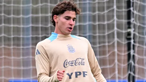 Julián Álvarez é dúvida para estreia da Argentina na Copa do Mundo. (Foto: Rodrigo Valle/Getty Images)