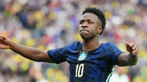 Vini Jr dá inicio a sua segunda Copa do Mundo. Foto: Michael Owens/Getty Images