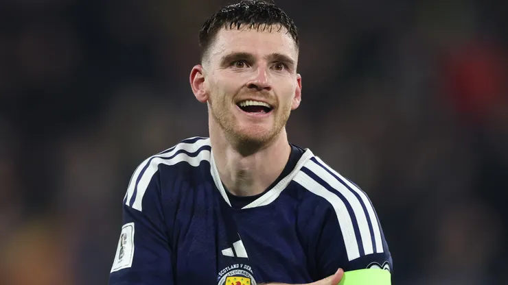 Robertson após uma partida pela Escócia. Foto: Ian MacNicol/Getty Images