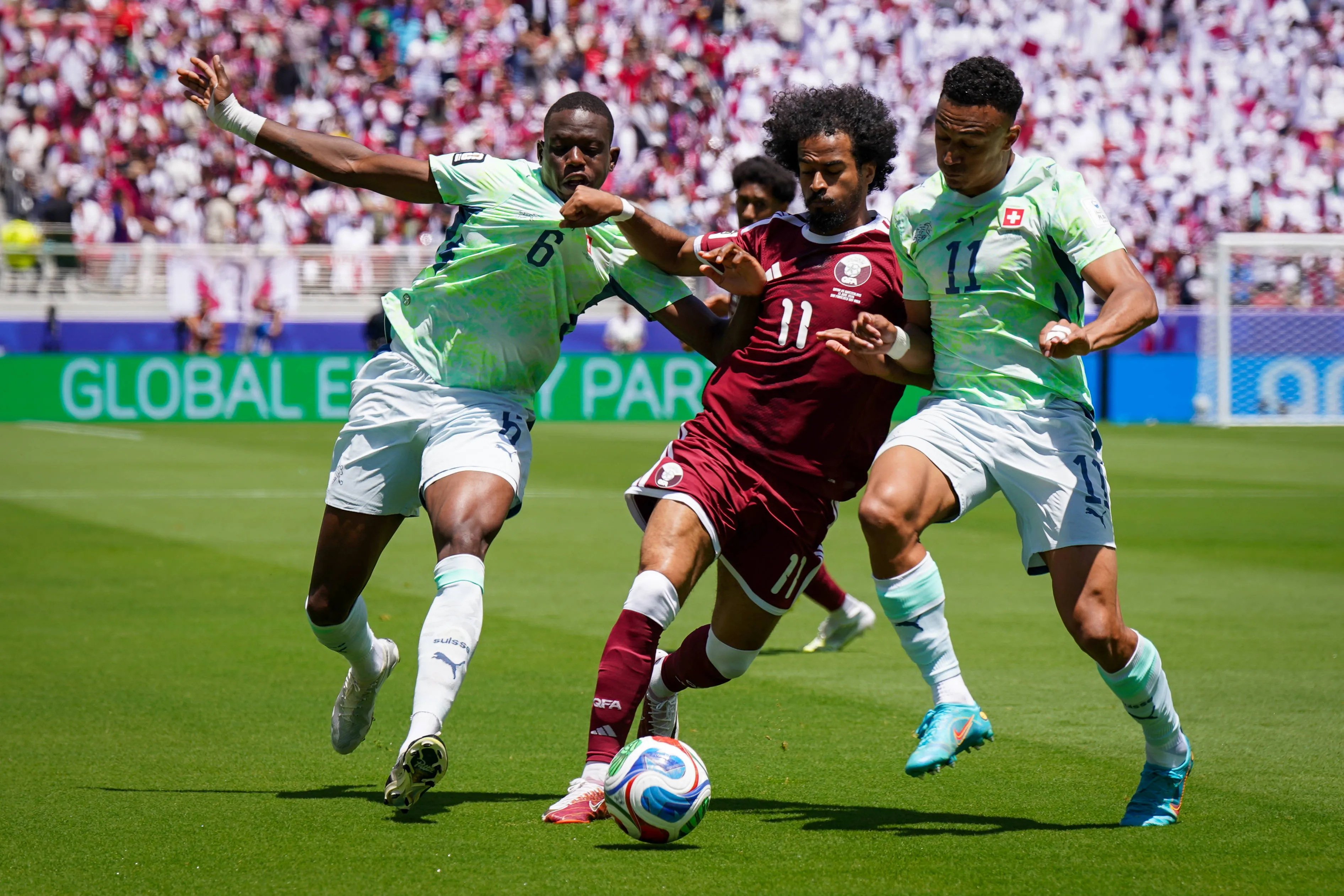 Catar e Suíça ficaram no empate pelo grupo B da Copa do Mundo – Foto: IMAGO / STEINSIEK.CH