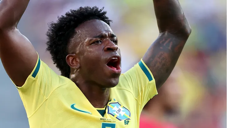 Vini Jr marca contra o Marrocos e iguala número de gols de Ronaldinho em Copas do Mundo. (Foto: Dan Mullan/Getty Images)