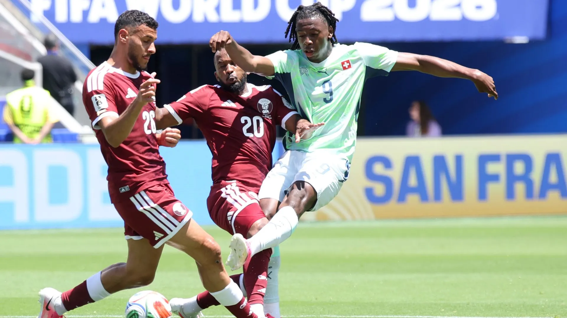 Suíça e Catar estrearam na Copa do Mundo (foto: Alex Grimm/Getty Images)