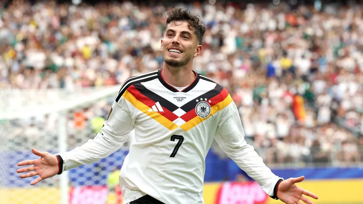 Kai Havertz marca contra Curaçao. (Foto: Alexander Hassenstein/Getty Images)