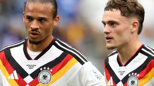 Sané e Florian Wirtz durante Alemanha x Curação. (Photo by Alexander Hassenstein/Getty Images)