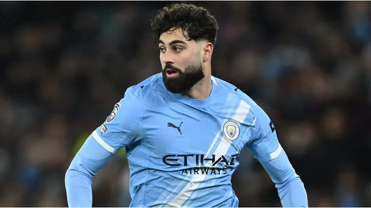 Gvardiol durante jogo do City (Photo by Shaun Botterill/Getty Images)