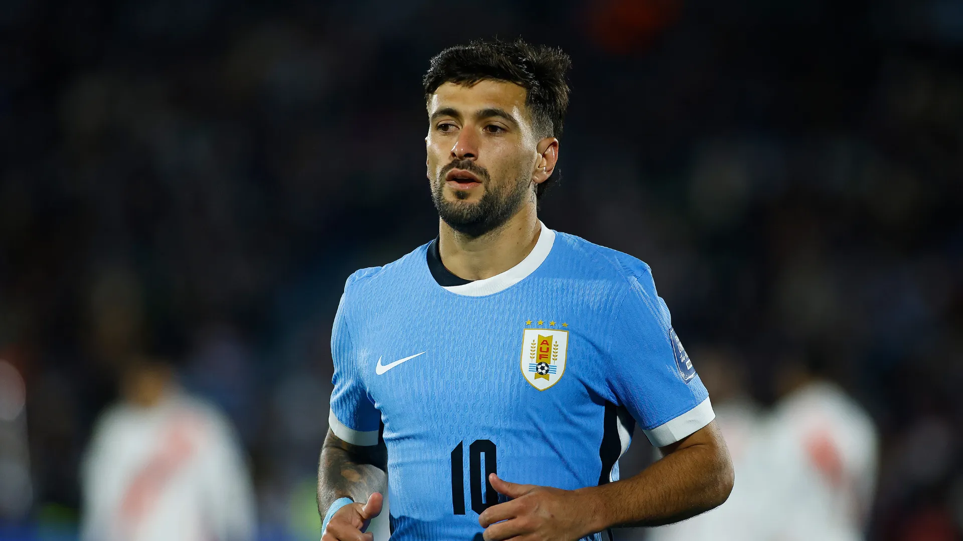 Arrascaeta durante partida pelo Uruguai