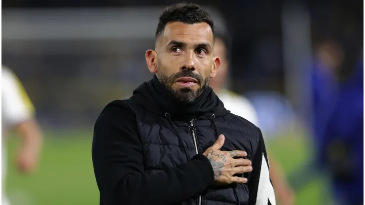 Carlos Tevez, ex-jogador, durante partida na Argentina. Foto: Daniel Jayo/Getty Images