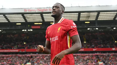 Ibrahima Konaté pelo Liverpool. (Foto: Michael Regan/Getty Images)