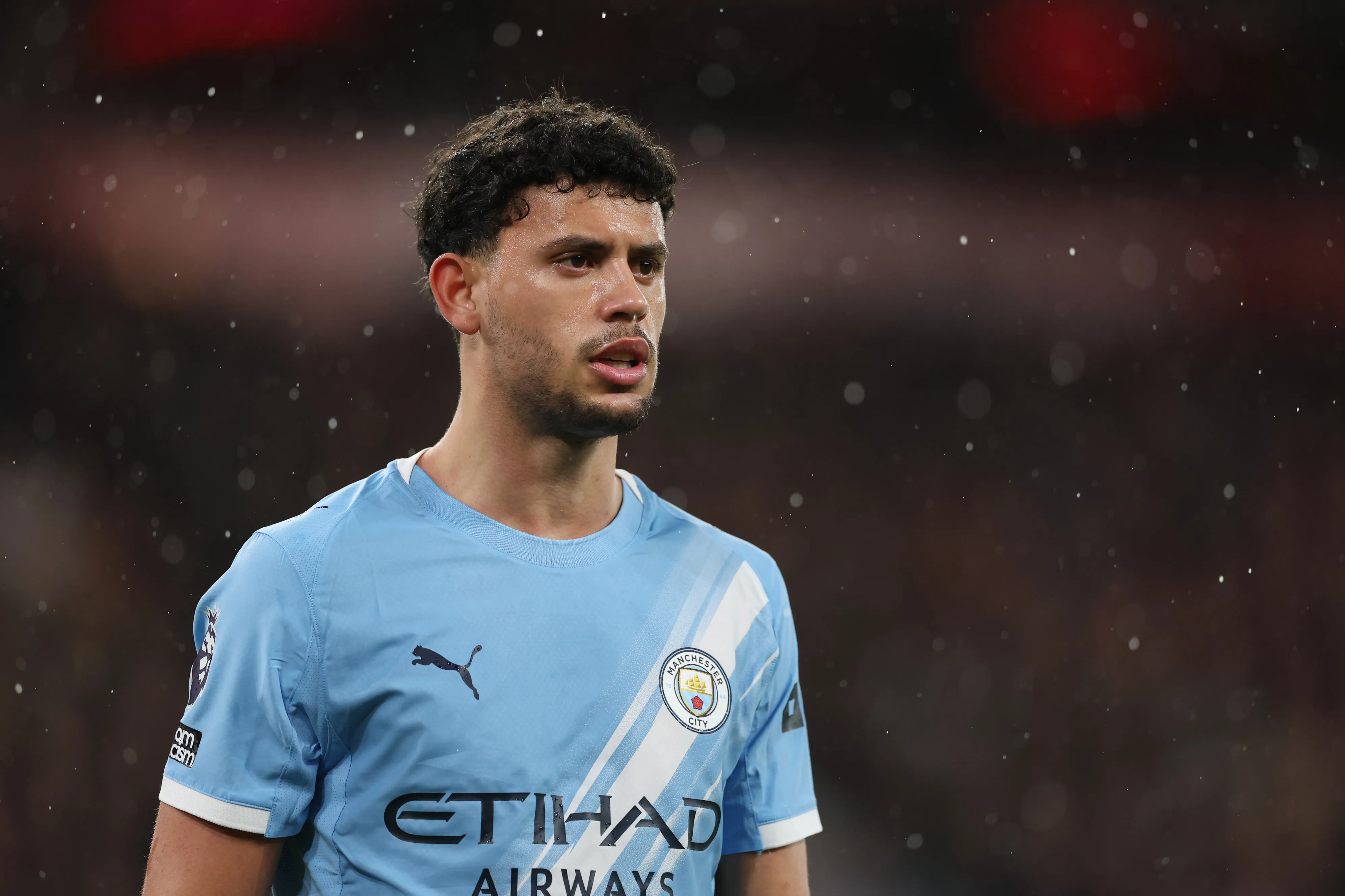 Matheus Nunes em ação pelo Manchester City (Foto: Michael Regan/Getty Images)