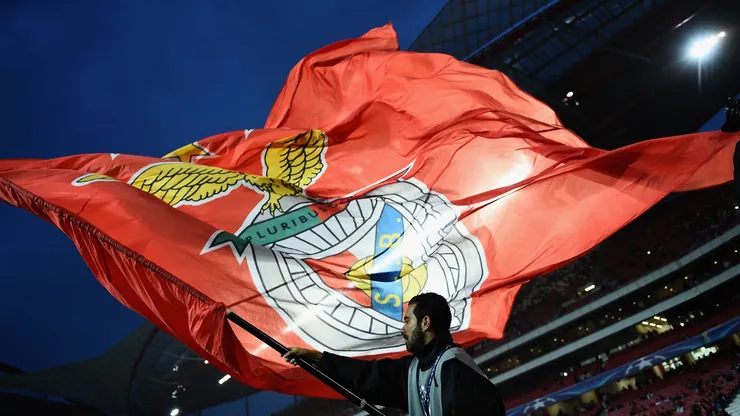 Bandeira e escudo do Benfica