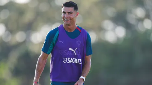 Cristiano Ronaldo treinando com a seleção de Portugal para a Copa do Mundo