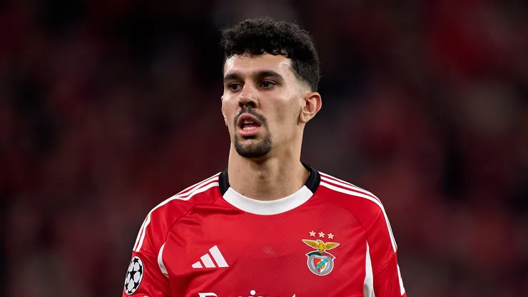 Tomás Araújo pelo Benfica. (Foto: Angel Martinez/Getty Images)