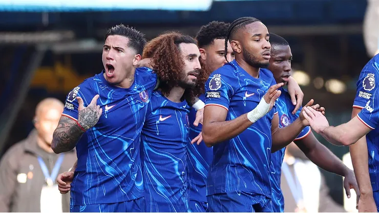 Enzo Fernández, Cucurella e Jadon Sancho. (Photo by Dan Istitene/Getty Images)