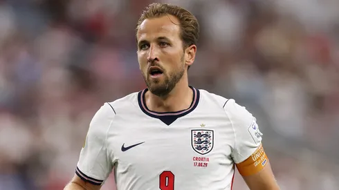 Harry Kane em campo pela Inglaterra. Foto: Michael Steele/Getty Images