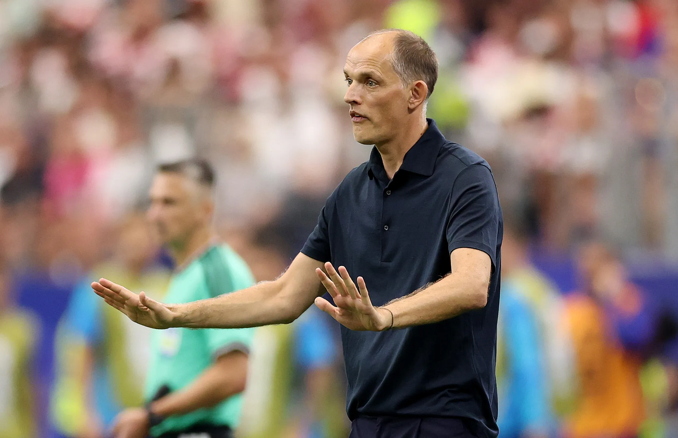 Tuchel em campo pela Inglaterra (Foto: Michael Steele/Getty Images)