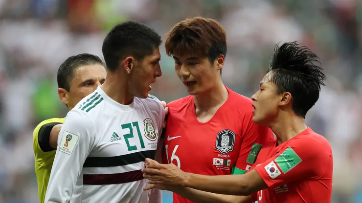 México e Coreia do Sul na Copa de 2018. (Foto: Clive Brunskill/Getty Images)