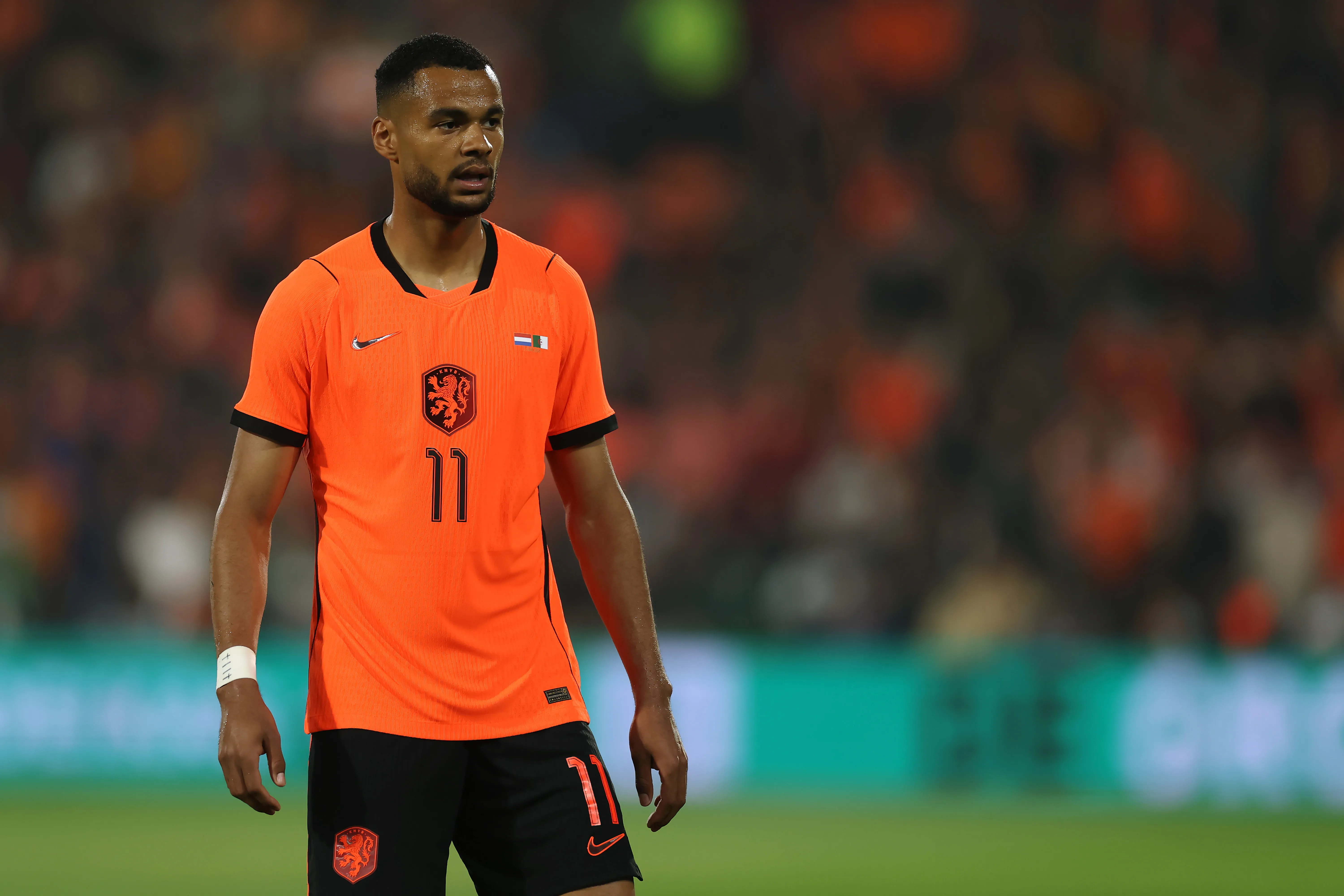 Gakpo em campo com as cores da Holanda (Foto: Dean Mouhtaropoulos/Getty Images)