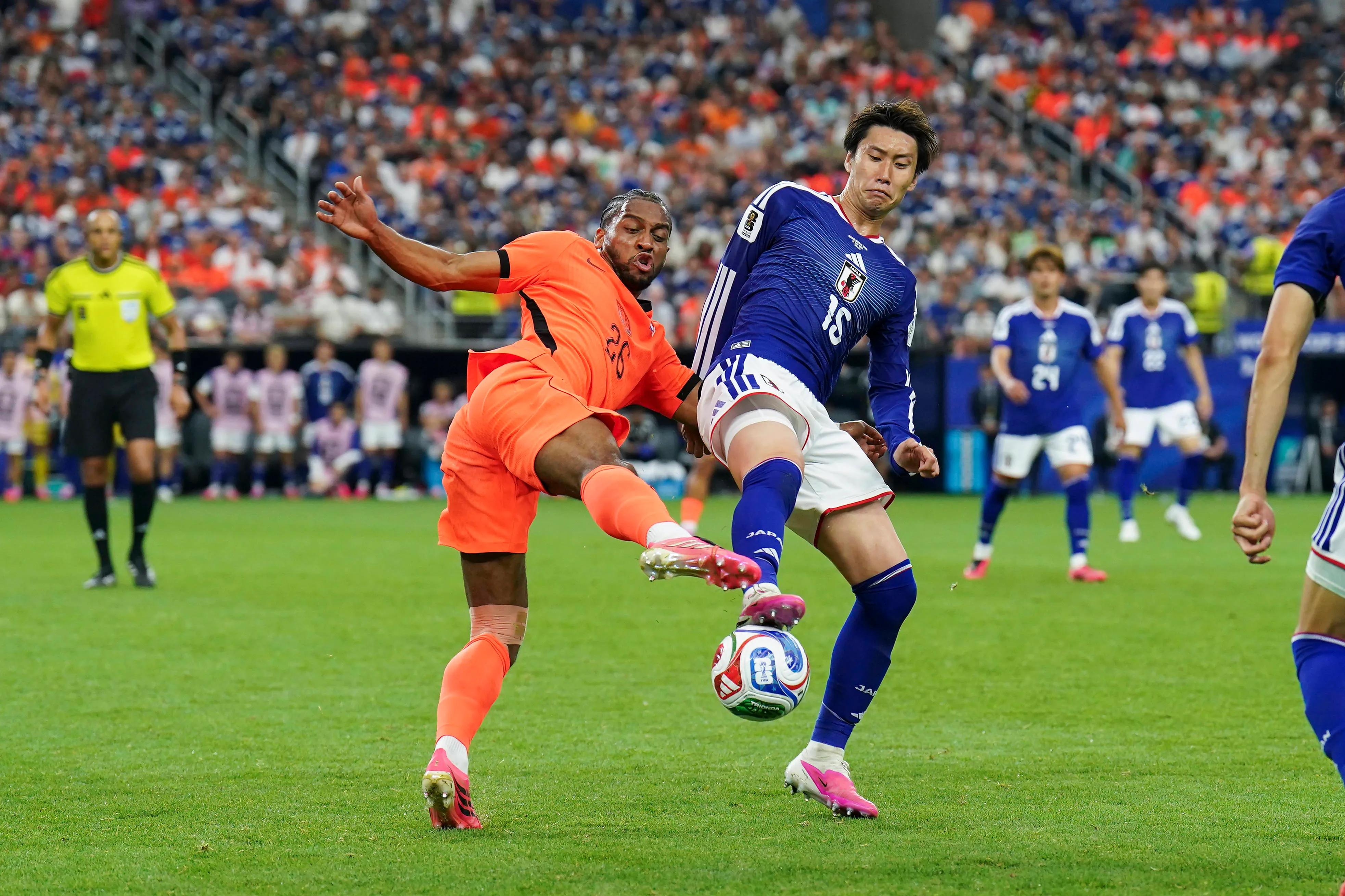Timber em campo contra o Japão – Foto: IMAGO /&nbsp;DeFodi Images