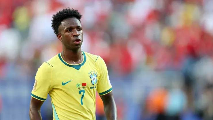 Vini Jr em jogo do Brasil na Copa de 2026 (Dan Mullan/Getty Images)