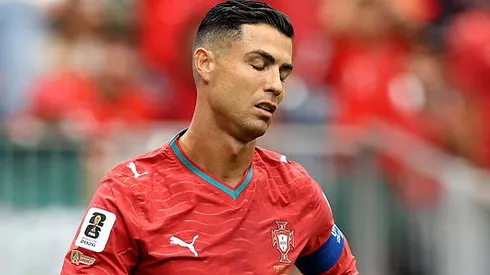 Cristiano Ronaldo contra o RD Congo. Foto: Molly Darlington/Getty Images