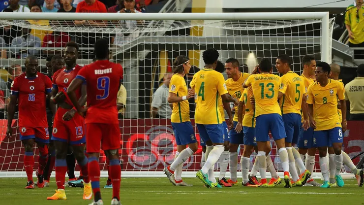 Brasil x Haiti em jogo da Copa América em 2016 (Mike Ehrmann/Getty Images)