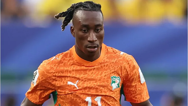 Yan Diomande pode ser o substituto de Vini Jr. Foto: Darrian Traynor/Getty Images