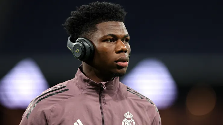 Tchouaméni antes de uma partida pelo Real Madrid. Foto: Florencia Tan Jun/Getty Images