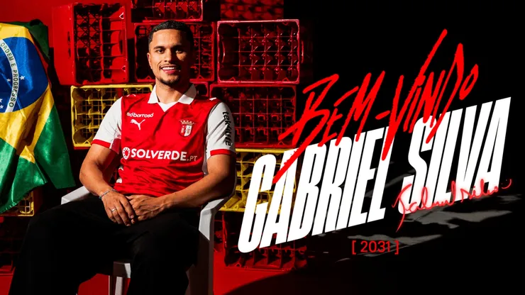 Gabriel Silva é apresentado pelo Braga (Divulgação/SC Braga)