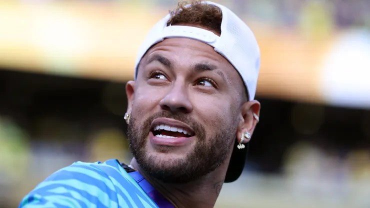 Neymar antes de uma partida do Brasil na Copa. Foto: Dan Mullan/Getty Images