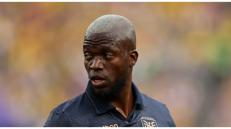 PHILADELPHIA, PENNSYLVANIA - JUNE 14: Enner Valencia #13 of Ecuador during the FIFA World Cup 2026 Group E match between Cote D'Ivoire and Ecuador at Philadelphia Stadium on June 14, 2026 in Philadelphia, Pennsylvania. (Photo by Dan Mullan/Getty Images)