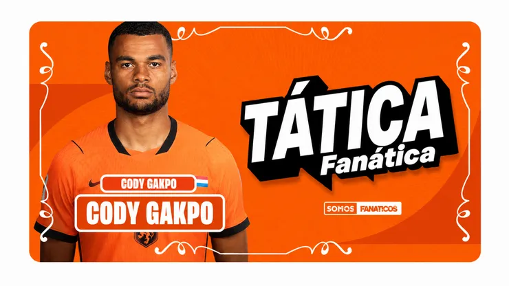 Cody Gakpo, atacante da Holanda. Foto: Imagem gerada com auxílio de IA por Somos Fanáticos. ChatGPT.