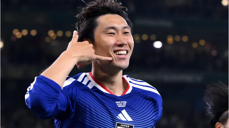 Kamada marca contra a Tunísia e entra para lista de maiores artilheiros do Japão em Copas. (Foto: David Ramos/Getty Images)