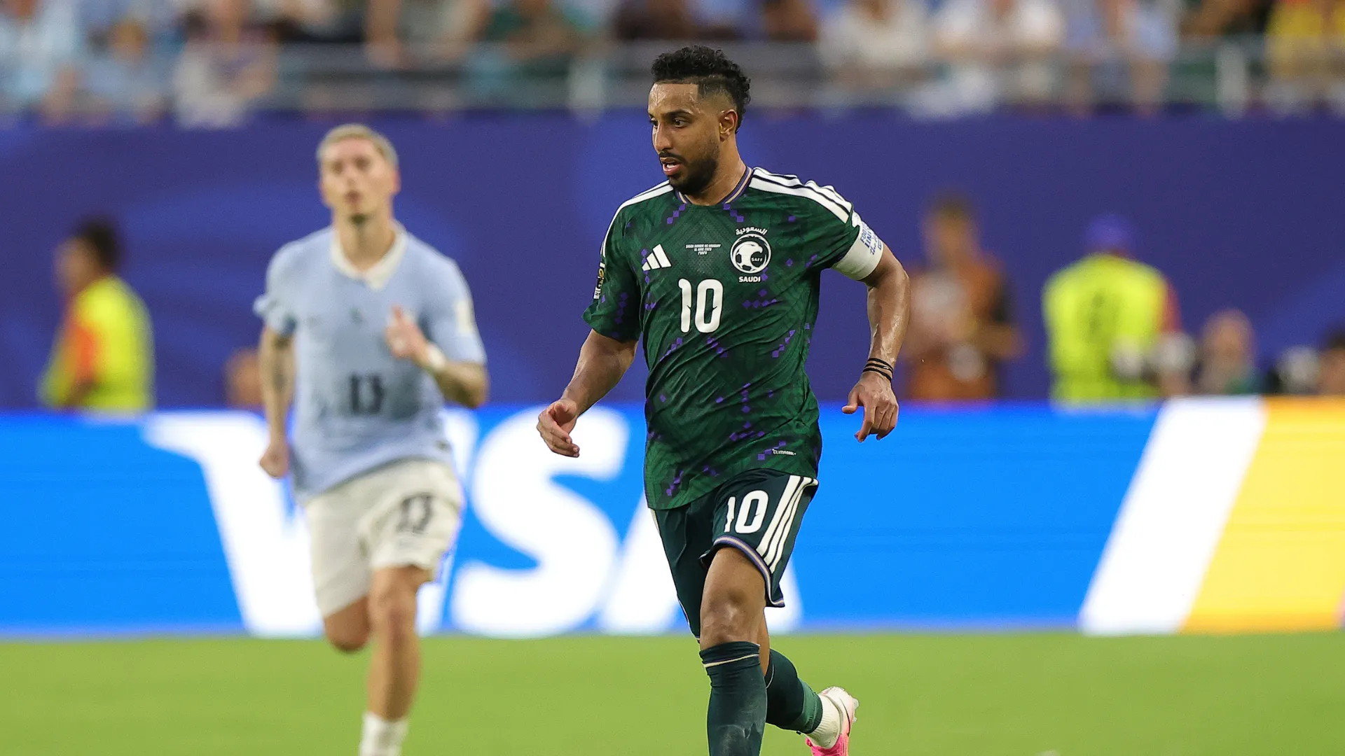 Salem Al Dawsari em jogo da Arábia Saudita na Copa