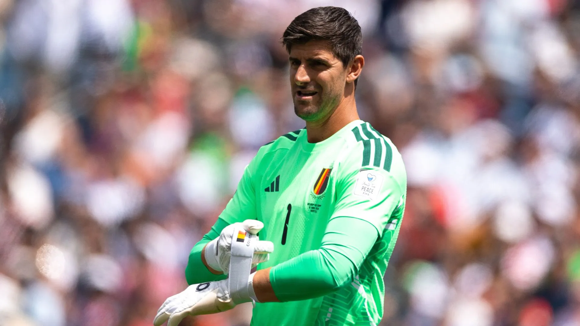 Courtois pode ser titular em Bélgica x Irã (foto: Fran Santiago/Getty Images)